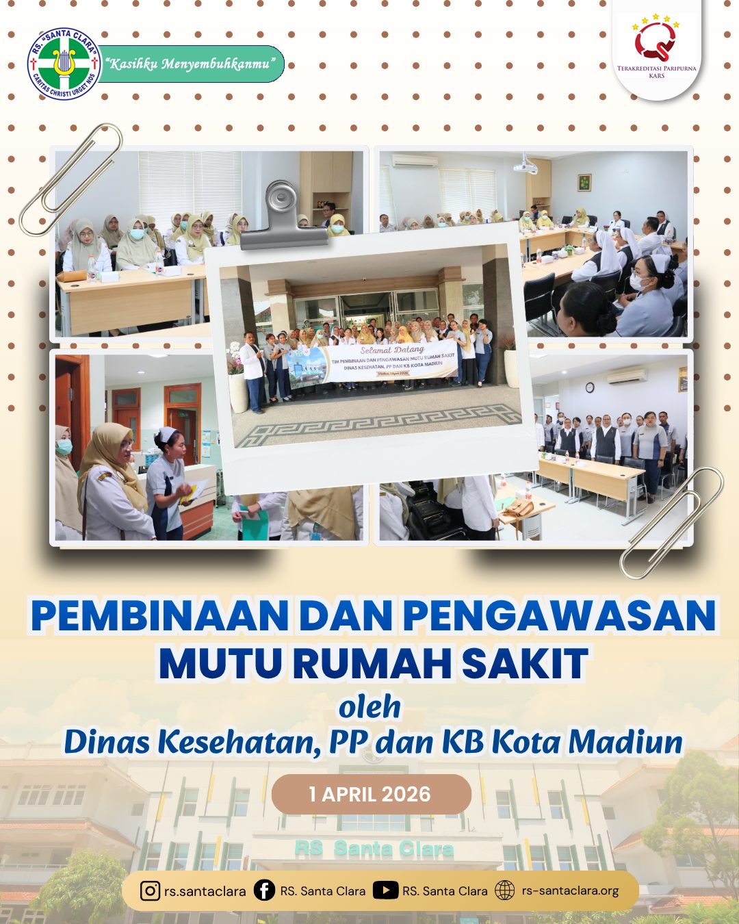 Pembinaan dan Pengawasan Mutu Rumah Sakit oleh Dinas Kesehatan, PP dan KB Kota Madiun